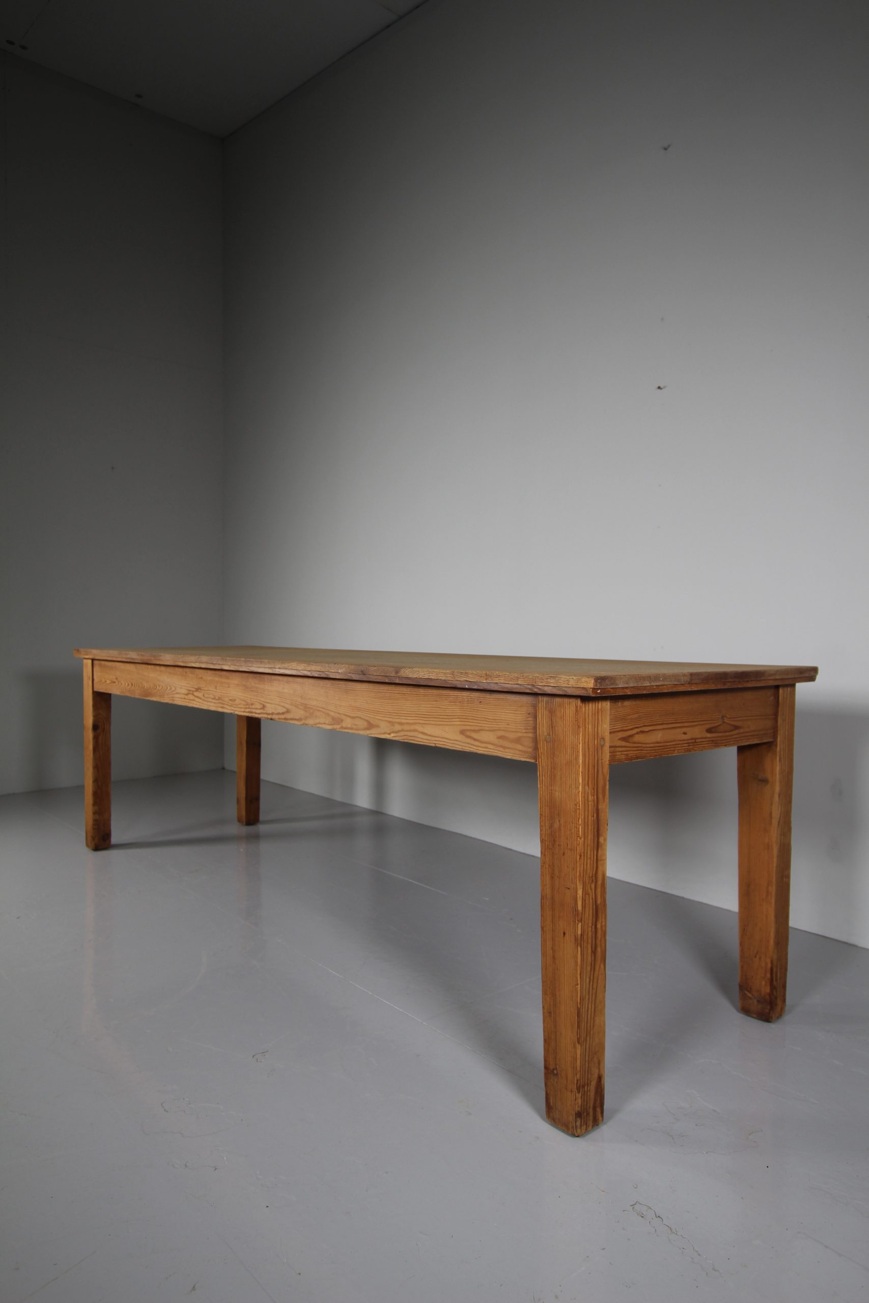 Large English 19th Century Antique Simple Dining Table