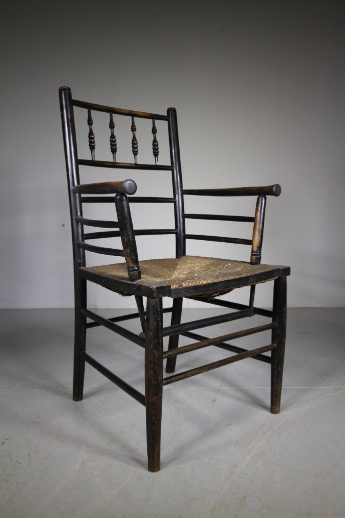 Original Morris & Co Antique Sussex Armchair