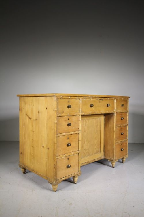 English Regency Antique Simulated Pine Chest of Drawers